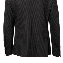 BOSS Anzug Norwin/Banks 50427198+50427205/001 Anzug Norwin-Banks, Slim Fit, Schurwolle, Schwarz gestreift, Schwarz -Anzüge & Westen Schritte 339616 norm3