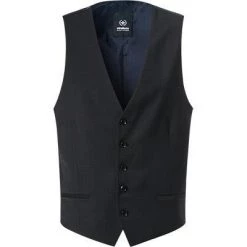 Strellson Weste Ves 30022107/001 Schurwolle, Schwarz