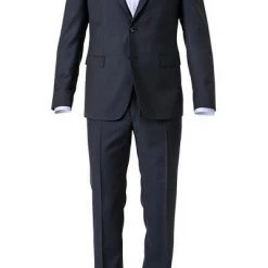 JOOP! Anzug Herby-Blayr 30021562+563/443 Slim Fit, Schurwolle Super100, Tiefblau
