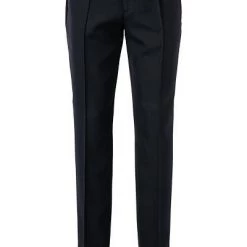 BOSS Hose Phil 50421819/402 Extra Slim Fit, Schurwolle, Schwarz, Dunkelblau