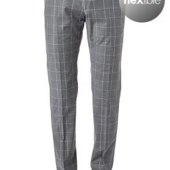 Strellson Hose Mercer 30020634/035 Slim Fit, Schurwolle, Hellgrau kariert , Hellgrau