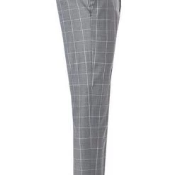 Strellson Hose Mercer 30020634/035 Slim Fit, Schurwolle, Hellgrau kariert , Hellgrau -Anzüge & Westen Schritte 341310 norm3