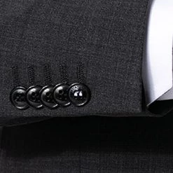 Strellson Anzug Allen-Mercer 30018430+16221/019 Slim Fit, Schurwoll-Stretch, Graphitgrau meliert , Graphitgrau -Anzüge & Westen Schritte 341333 norm4