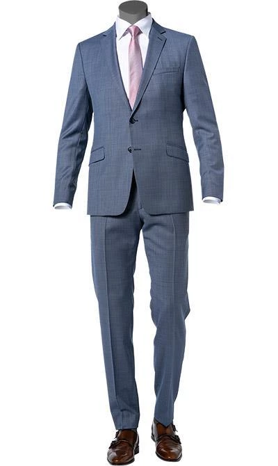 Strellson Anzug Allen-Mercer 30021939+940/444 Slim Fit, Schurwolle, Bleu, Blau 3 Strellson Anzug Allen-Mercer 30021939+940/444 Slim Fit, Schurwolle, Bleu, Blau