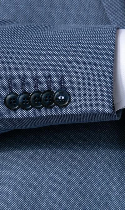 Strellson Anzug Allen-Mercer 30021939+940/444 Slim Fit, Schurwolle, Bleu, Blau 6 Strellson Anzug Allen-Mercer 30021939+940/444 Slim Fit, Schurwolle, Bleu, Blau – Bild 4