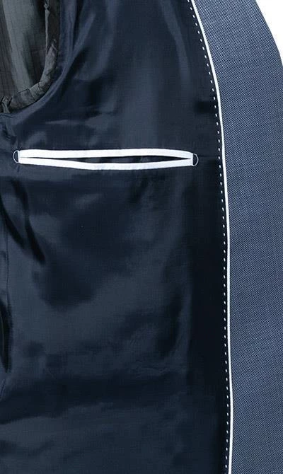 Strellson Anzug Allen-Mercer 30021939+940/444 Slim Fit, Schurwolle, Bleu, Blau 8 Strellson Anzug Allen-Mercer 30021939+940/444 Slim Fit, Schurwolle, Bleu, Blau – Bild 6