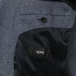 BOSS Anzug Norwin/Banks 50427078/7089/407 Anzug Norwin-Banks, Slim Fit, Jersey, Dunkelblau meliert, Dunkelblau -Anzüge & Westen Schritte 341673 norm5