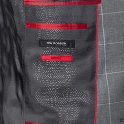 ROY ROBSON Anzug 000021140225400+1232500/H050 Slim Fit, Schurwolle Super110, Grau kariert, Grau -Anzüge & Westen Schritte 341846 norm6