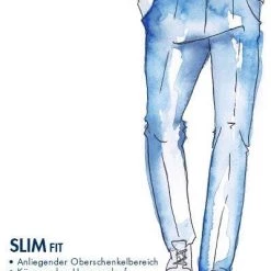 BOSS Hose Perin 50427343/402 Slim Fit, Baumwolle, Dunkelblau -Anzüge & Westen Schritte 342145 norm4