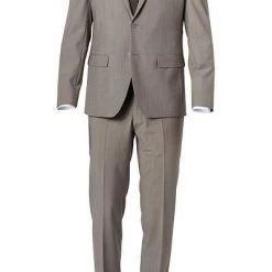 Daniel Hechter Anzug 40204+40254/100123/410 Modern Fit, Schurwoll-Stretch, Sand meliert, Sand