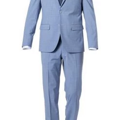 Daniel Hechter Anzug 40204+40254/100123/620 Modern Fit, Schurwoll-Stretch, Hellblau meliert, Hellblau