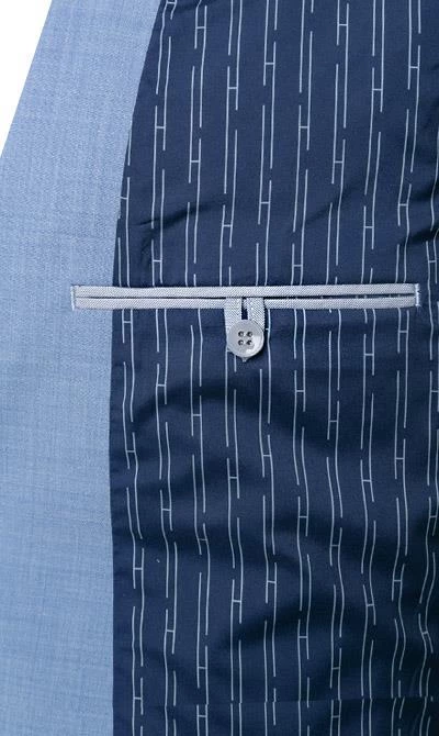 Daniel Hechter Anzug 40204+40254/100123/620 Modern Fit, Schurwoll-Stretch, Hellblau meliert, Hellblau 7 Daniel Hechter Anzug 40204+40254/100123/620 Modern Fit, Schurwoll-Stretch, Hellblau meliert, Hellblau – Bild 5