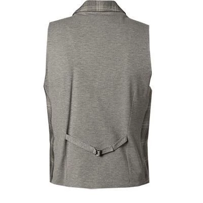 CINQUE Weste Civz 2629-4178/25 Slim Fit, Leinen-Stretch, Grau-sand kariert, Grau 4 CINQUE Weste Civz 2629-4178/25 Slim Fit, Leinen-Stretch, Grau-sand kariert, Grau – Bild 2