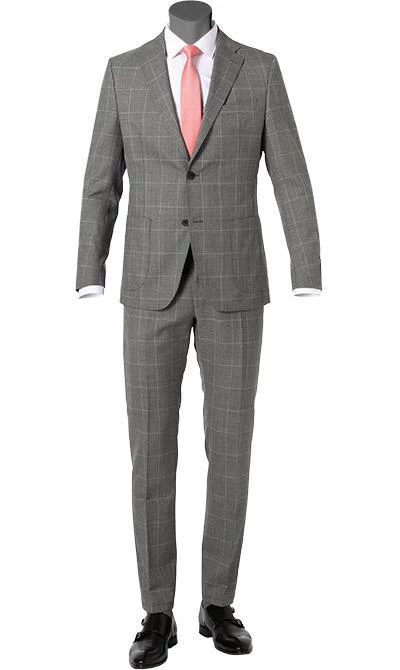 Windsor Anzug Garon+Santio 30019703+30019518/030 Anzug Garon-Santio, Shaped Fit, Schurwolle, Grau kariert, Grau 3 Windsor Anzug Garon+Santio 30019703+30019518/030 Anzug Garon-Santio, Shaped Fit, Schurwolle, Grau kariert, Grau