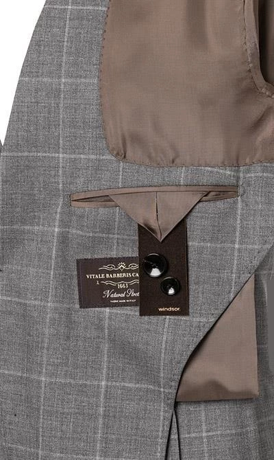 Windsor Anzug Garon+Santio 30019703+30019518/030 Anzug Garon-Santio, Shaped Fit, Schurwolle, Grau kariert, Grau 7 Windsor Anzug Garon+Santio 30019703+30019518/030 Anzug Garon-Santio, Shaped Fit, Schurwolle, Grau kariert, Grau – Bild 5
