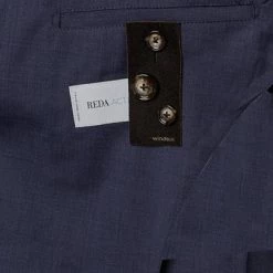 Windsor Anzug Travel+Peso 30020759+30014784/410 Anzug Travel-Peso, Shaped Fit, Schurwolle waschbar REDA, Dunkelblau -Anzüge & Westen Schritte 344761 norm5