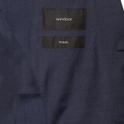 Windsor Anzug Travel+Peso 30020759+30014784/410 Anzug Travel-Peso, Shaped Fit, Schurwolle waschbar REDA, Dunkelblau -Anzüge & Westen Schritte 344761 norm6