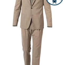 Strellson Anzug Acon-Saturn 30021809+20936/265 Slim Fit, Schurwoll-Stretch, Braun meliert, Braun