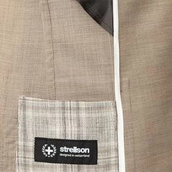 Strellson Anzug Acon-Saturn 30021809+20936/265 Slim Fit, Schurwoll-Stretch, Braun meliert, Braun -Anzüge & Westen Schritte 344888 norm5