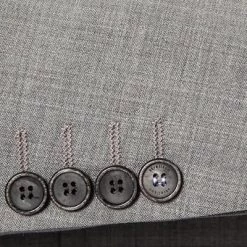 Strellson Anzug Acon-Saturn 30021809+20936/032 Slim Fit, Schurwoll-Stretch, Grau meliert, Grau -Anzüge & Westen Schritte 344966 norm4