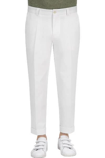 BOSS Hose Perin 50427343/100 Slim Fit, Baumwolle, Weiß 3 BOSS Hose Perin 50427343/100 Slim Fit, Baumwolle, Weiß