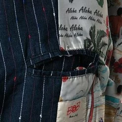 BOB Anzug DRESS383A+B T383/rosso Baumwolle-Leinen halbgefüttert, Navy-rot gestreift 14 BOB Anzug DRESS383A+B T383/rosso Baumwolle-Leinen halbgefüttert, Navy-rot gestreift -Anzüge & Westen Schritte 345950 norm5