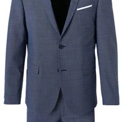 Pierre Cardin Anzug 52261+72240/810/75231/3350 Regular Fit, Schurwoll-Stretch Futureflex, Blau meliert, Blau -Anzüge & Westen Schritte 346802 norm2