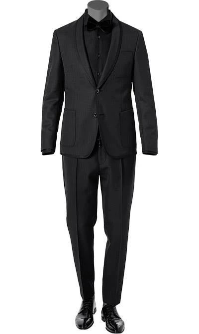BOSS Anzug Nihen-Phil 50421778+1819/402 Smoking Nihen-Phil, Extra Slim Fit, Schurwolle, Schwarz, Dunkelblau 3 BOSS Anzug Nihen-Phil 50421778+1819/402 Smoking Nihen-Phil, Extra Slim Fit, Schurwolle, Schwarz, Dunkelblau