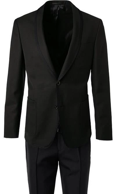 BOSS Anzug Nihen-Phil 50421778+1819/402 Smoking Nihen-Phil, Extra Slim Fit, Schurwolle, Schwarz, Dunkelblau 4 BOSS Anzug Nihen-Phil 50421778+1819/402 Smoking Nihen-Phil, Extra Slim Fit, Schurwolle, Schwarz, Dunkelblau – Bild 2