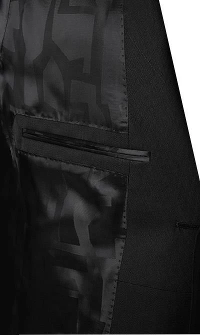 BOSS Anzug Nihen-Phil 50421778+1819/402 Smoking Nihen-Phil, Extra Slim Fit, Schurwolle, Schwarz, Dunkelblau 8 BOSS Anzug Nihen-Phil 50421778+1819/402 Smoking Nihen-Phil, Extra Slim Fit, Schurwolle, Schwarz, Dunkelblau – Bild 6
