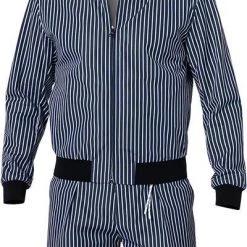 BOSS Anzug Nolwin-Pepe 50433868+33016/402 Slim Fit, Baumwolle, Dunkelblau gestreift, Dunkelblau