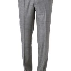 EDUARD DRESSLER Hose Jeff 00720/3B25/15 Shaped Fit, Schurwolle Super110, Grau meliert, Grau