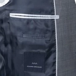 EDUARD DRESSLER Anzug 00720/6B01+3B25/41 Shaped Fit, Schurwolle Super110, Graublau meliert, Graublau -Anzüge & Westen Schritte 348796 norm6