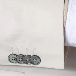 BOSS Anzug Nolvay-Pero 50433784+795/102 Slim Fit, Baumwolle ungefüttert, Ecru, Hellbeige -Anzüge & Westen Schritte 349103 norm4