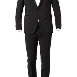 Pierre Cardin Anzug 41220+71738/850/94602/2000 Smoking, Modern Fit, Schurwolle Super110, Schwarz