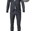 JUVIA Anzug 95014073+93014072/68 Baumwolle ungefüttert, Graphit meliert, Graphit -Anzüge & Westen Schritte 349658 norm