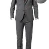 Windsor Anzug Garon/Santio 30021716+717/025 Anzug Garon-Santio, Shaped Fit, Schurwoll-Stretch, Grau meliert, Grau -Anzüge & Westen Schritte 350656 norm