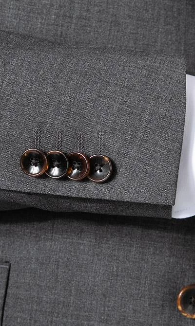 Windsor Anzug Garon/Santio 30021716+717/025 Anzug Garon-Santio, Shaped Fit, Schurwoll-Stretch, Grau meliert, Grau 6 Windsor Anzug Garon/Santio 30021716+717/025 Anzug Garon-Santio, Shaped Fit, Schurwoll-Stretch, Grau meliert, Grau – Bild 4