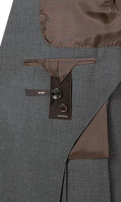 Windsor Anzug Garon/Santio 30021716+717/025 Anzug Garon-Santio, Shaped Fit, Schurwoll-Stretch, Grau meliert, Grau 7 Windsor Anzug Garon/Santio 30021716+717/025 Anzug Garon-Santio, Shaped Fit, Schurwoll-Stretch, Grau meliert, Grau – Bild 5