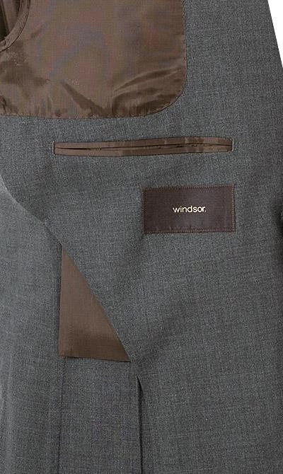 Windsor Anzug Garon/Santio 30021716+717/025 Anzug Garon-Santio, Shaped Fit, Schurwoll-Stretch, Grau meliert, Grau 8 Windsor Anzug Garon/Santio 30021716+717/025 Anzug Garon-Santio, Shaped Fit, Schurwoll-Stretch, Grau meliert, Grau – Bild 6