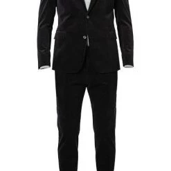 Strellson Anzug Alzer/Luc 30024162+30024163/402 Anzug Alzer-Luc, Slim Fit, Cord, Nachtblau, Dunkelblau (402)