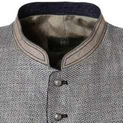 Schneiders Weste Henro 341/0079/4020 Trachtenweste, Leinen, Beige-blau gemustert, Beige-blau -Anzüge & Westen Schritte 352640 norm3