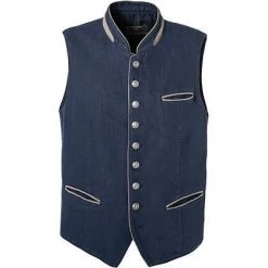 Schneiders Trachtenweste Maarten GD 331/0044/4889 Baumwolle-Leinen, Marine
