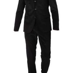 JOOP! Anzug Haspar-Bloom 30023023/001 Slim Fit, Cord, Schwarz