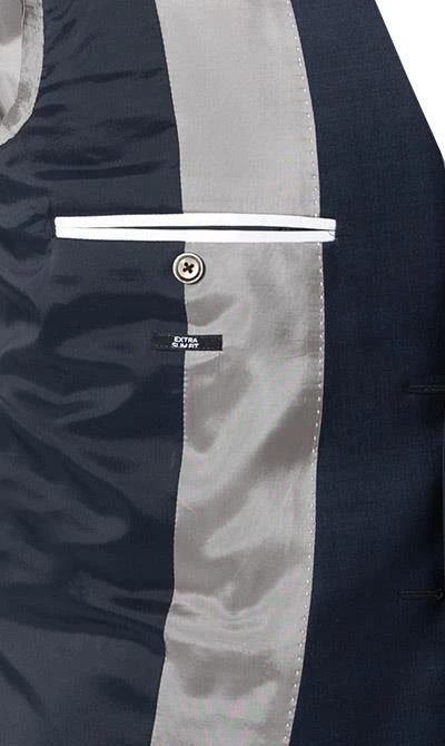 JOOP! Anzug Damon/Gun 30024804+30024806/420 Anzug Damon-Gun, Extra Slim Fit, Schurwoll-Stretch, Dunkelblau meliert, Dunkelblau 8 JOOP! Anzug Damon/Gun 30024804+30024806/420 Anzug Damon-Gun, Extra Slim Fit, Schurwoll-Stretch, Dunkelblau meliert, Dunkelblau – Bild 6