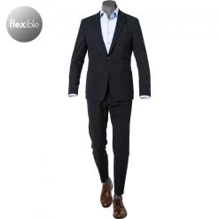 Strellson Anzug Arndt/Saturn 30023196+30023374/401 Anzug Arndt-Saturn, Slim Fit, Jersey, Dunkelblau