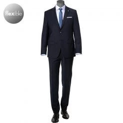 Pierre Cardin Anzug 52253+72240/810/14001/3010 Regular Fit, Schurwoll-Stretch Futureflex, Nachtblau , Nachtblau