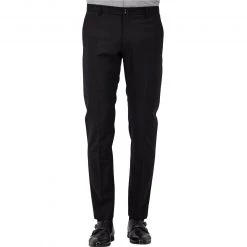 Windsor Hose Santio 30021717/001 Schurwoll-Stretch, Schwarz