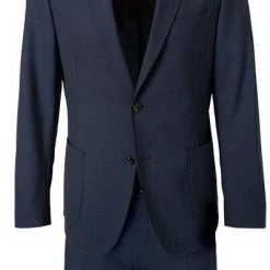 Windsor Anzug Garon/Santio 30021716+30021717/410 Anzug Garon-Santio, Shaped Fit, Schurwoll-Stretch, Dunkelbau meliert, Dunkelblau -Anzüge & Westen Schritte 353279 norm2