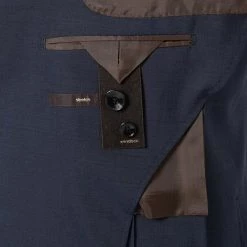 Windsor Anzug Garon/Santio 30021716+30021717/410 Anzug Garon-Santio, Shaped Fit, Schurwoll-Stretch, Dunkelbau meliert, Dunkelblau -Anzüge & Westen Schritte 353279 norm5